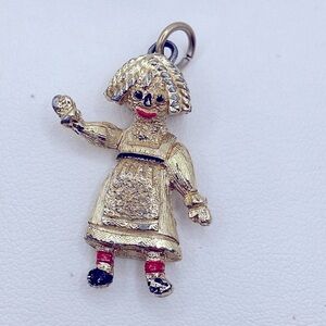 Vintage Signed Emmons Ragedy Ann Pendant